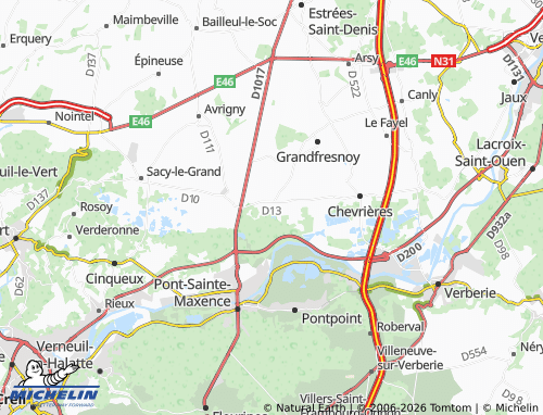 Mappa MICHELIN Bazicourt - ViaMichelin