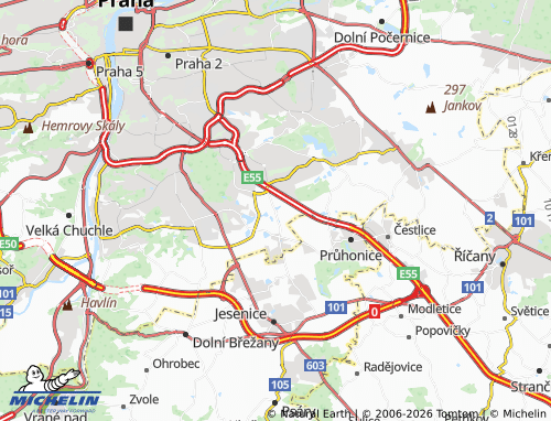 MICHELIN Šeberov map - ViaMichelin