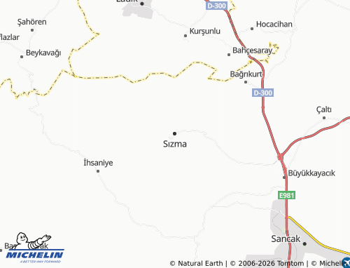 MICHELIN Sızma map - ViaMichelin