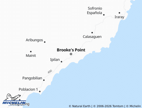 MICHELIN Brooke's Point map - ViaMichelin