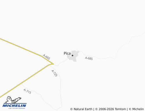 Mapa MICHELIN Pica - ViaMichelin