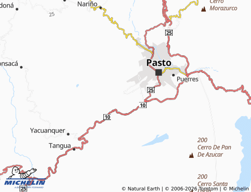 Carte MICHELIN Gualmatán Centro - ViaMichelin