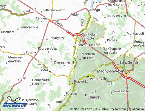 Carte MICHELIN Berthenonville - ViaMichelin