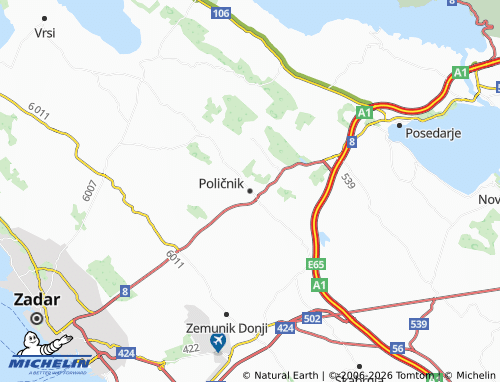 Kaart MICHELIN Poličnik - ViaMichelin