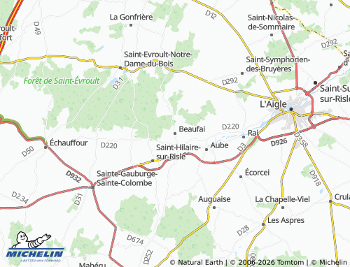 MICHELIN Beaufai map - ViaMichelin