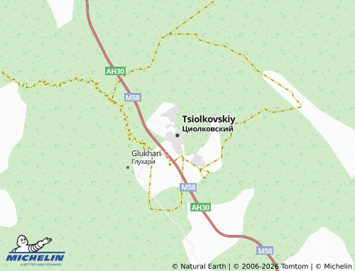 MICHELIN-Landkarte Tsiolkovskiy - ViaMichelin
