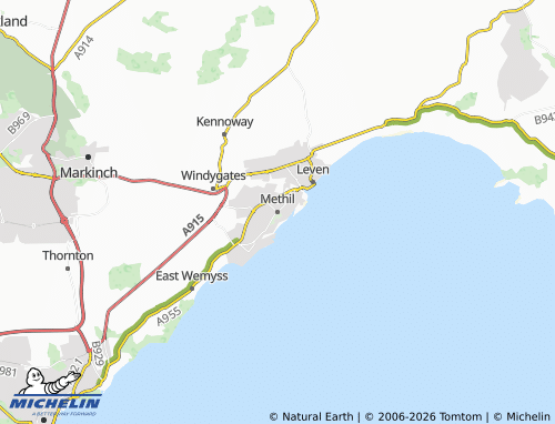 Carte MICHELIN Methil - ViaMichelin