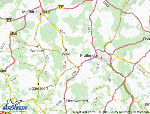 MICHELIN-Landkarte Hippetsweiler - ViaMichelin