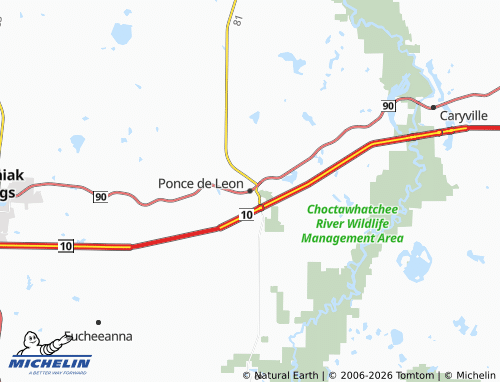 Mapa MICHELIN Ponce de Leon - ViaMichelin