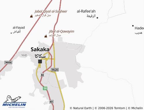 MICHELIN-Landkarte al-Wahah - ViaMichelin