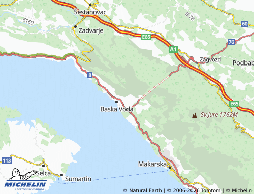 MICHELIN Topići map - ViaMichelin