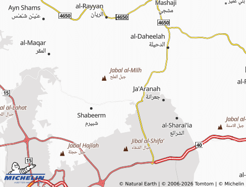 MICHELIN-Landkarte al-Rawdah - ViaMichelin