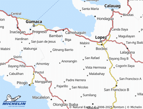 MICHELIN Cawayan map - ViaMichelin