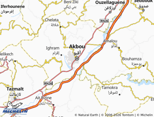 Mapa MICHELIN Aqbou - ViaMichelin