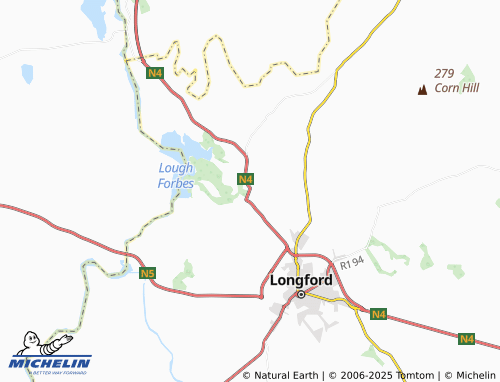 MICHELIN Newtownforbes map - ViaMichelin