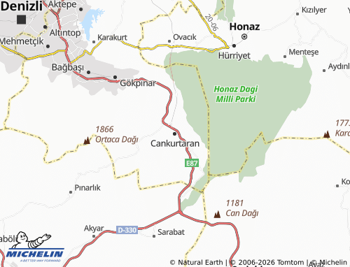 MICHELIN Cankurtaran map - ViaMichelin