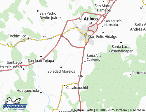 MICHELIN Huertas de Jesús Cuarta Sección map - ViaMichelin