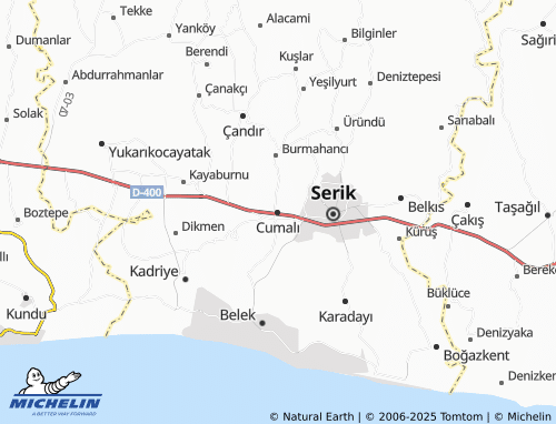 MICHELIN Cumalı map - ViaMichelin