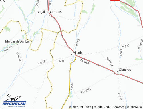 MICHELIN Villada map - ViaMichelin