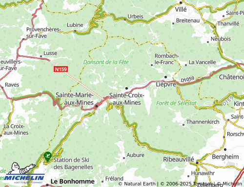 MICHELIN Saint-Blaise map - ViaMichelin