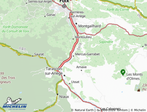 Mapa MICHELIN Mercus-Garrabet - ViaMichelin