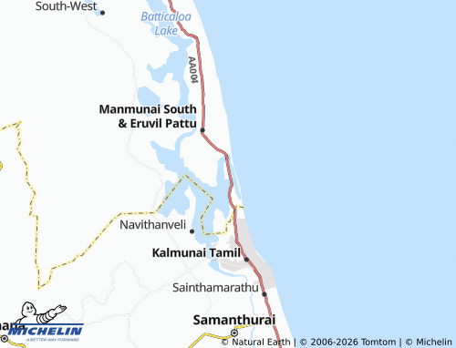 Mappa MICHELIN Koddaikallar East - ViaMichelin
