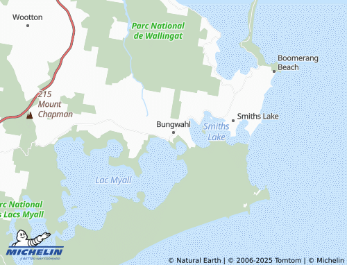 MICHELIN Bungwahl map - ViaMichelin