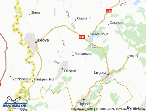 Mappa MICHELIN Romanovca - ViaMichelin