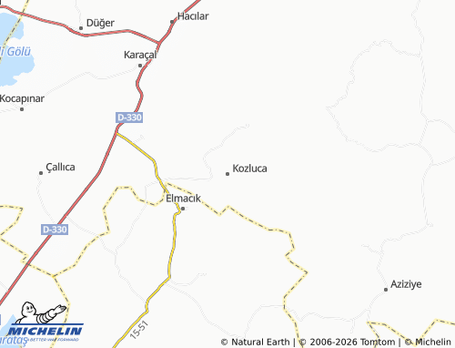 MICHELIN Kozluca map - ViaMichelin