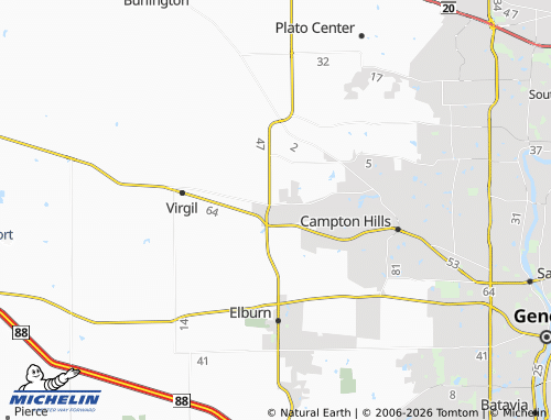 MICHELIN Lily Lake map - ViaMichelin