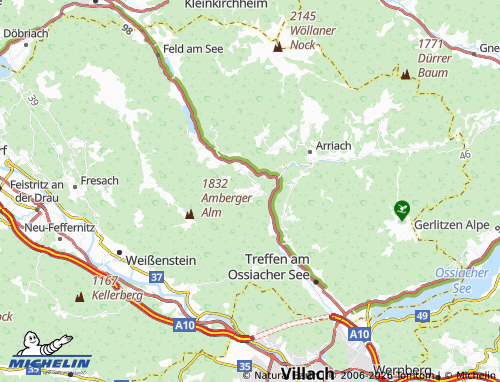 MICHELIN Verditz map - ViaMichelin
