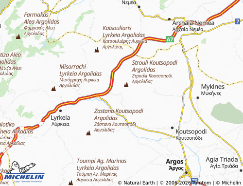 Carte MICHELIN Malantreni - ViaMichelin