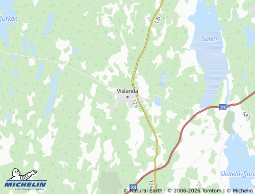Carte MICHELIN Vislanda - ViaMichelin