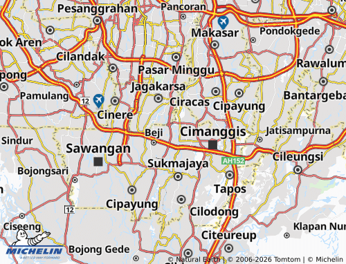 Mapa MICHELIN Pondok Cina - ViaMichelin