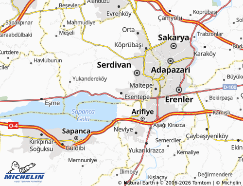MICHELIN Esentepe map - ViaMichelin