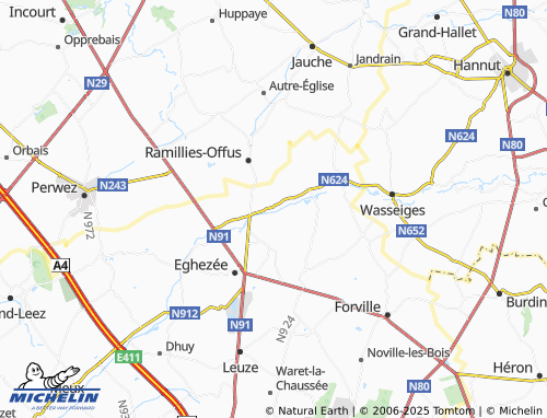 MICHELIN-Landkarte Taviers - ViaMichelin