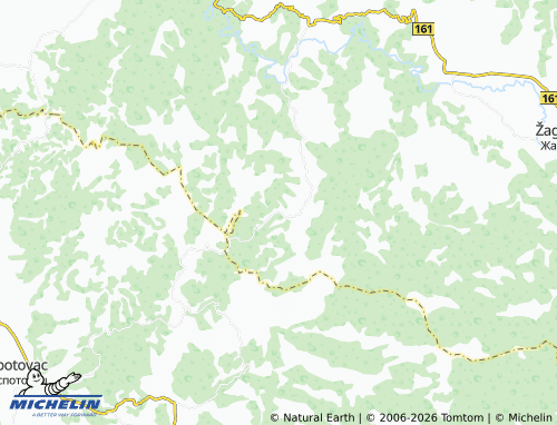 Mapa MICHELIN Krupaja - ViaMichelin