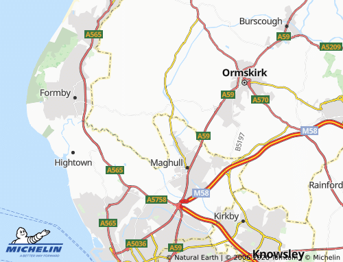Carte MICHELIN Lydiate - ViaMichelin