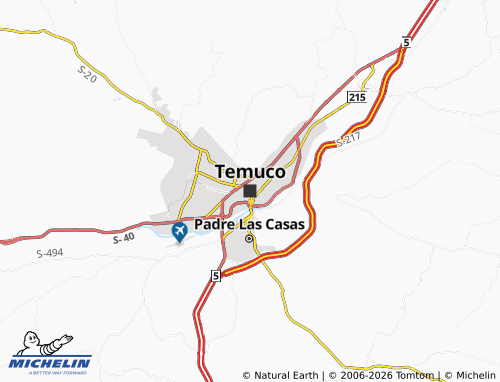 MICHELIN Temuco map - ViaMichelin