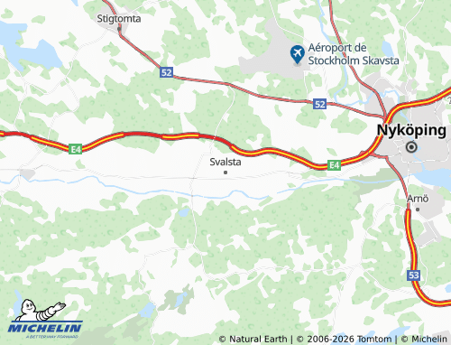 MICHELIN Svalsta map - ViaMichelin