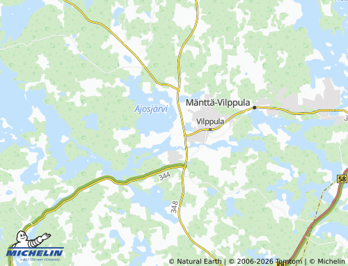 MICHELIN-Landkarte Kyrönniemi - ViaMichelin