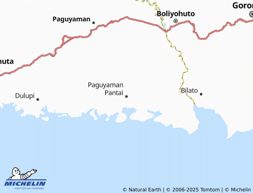 MICHELIN Paguyaman Pantai map - ViaMichelin