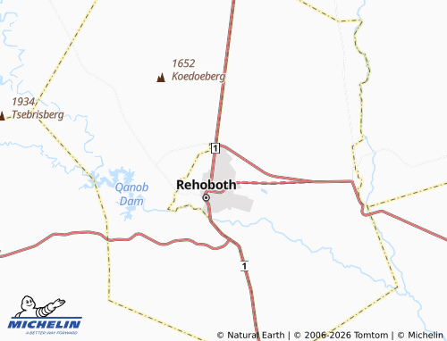 Mapa MICHELIN Rehoboth Block F Extension 1 - ViaMichelin