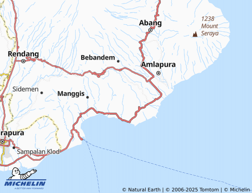 MICHELIN Tenganan map - ViaMichelin