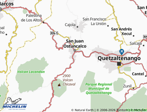 Mappa MICHELIN Concepción Chiquirichapa - ViaMichelin
