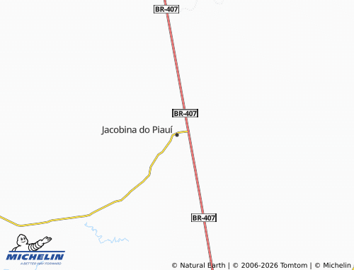 Mapa MICHELIN Jacobina do Piauí - ViaMichelin