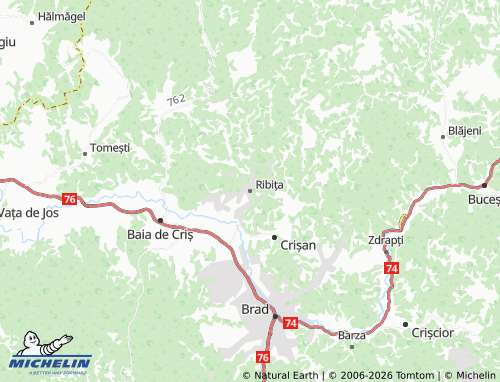 Mappa MICHELIN Ribița - ViaMichelin