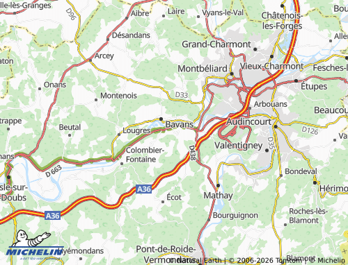MICHELIN Berche map - ViaMichelin