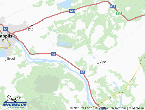 Mapa MICHELIN Vilciņi - ViaMichelin