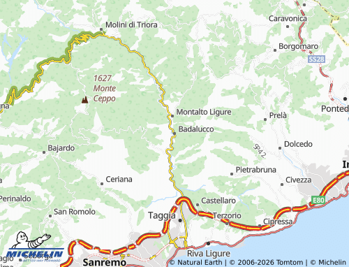 Mappa MICHELIN Badalucco - ViaMichelin
